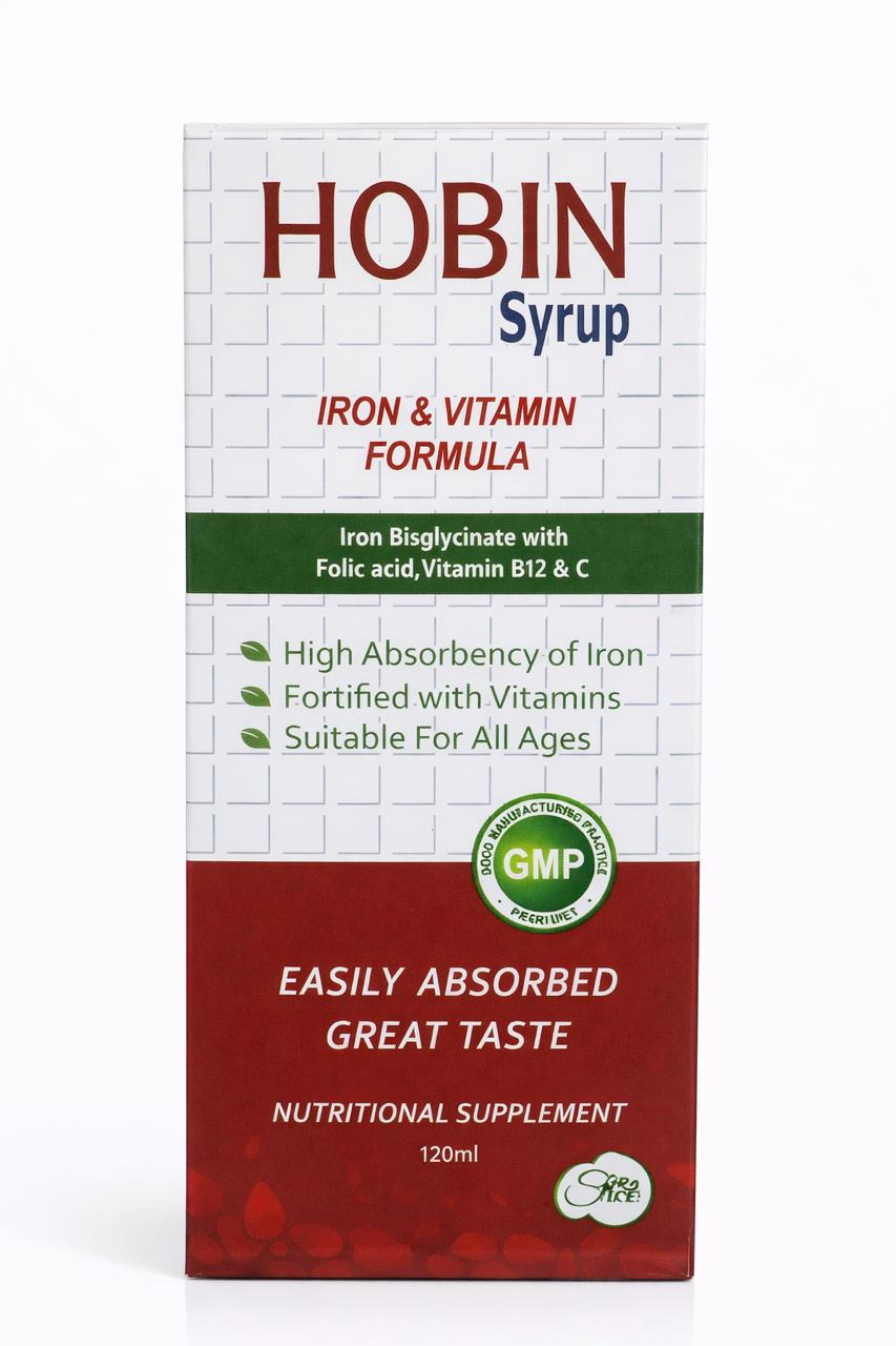 Hobin Syrup – Iron & Hematinic Liquid Formula